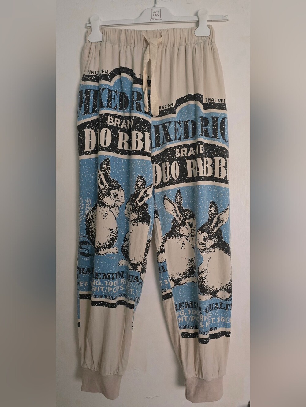Cottage Core Jaded Gypsy Blue Bunny Joggere - Size S/M - Picture 3 of 10